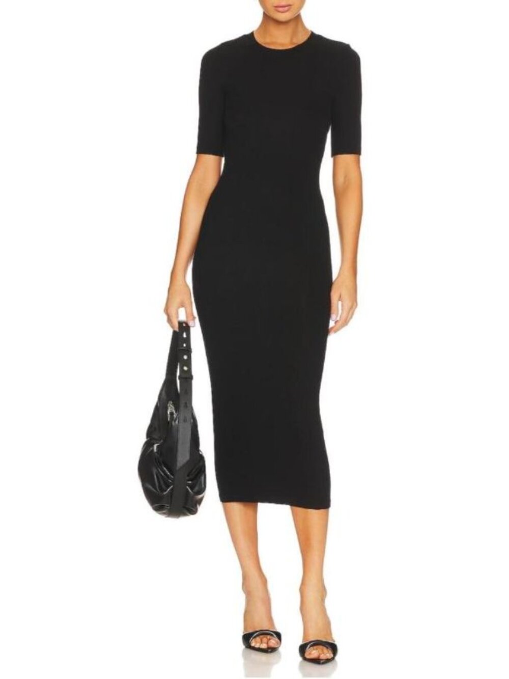 Enza Costa Ribbed Midi Dress